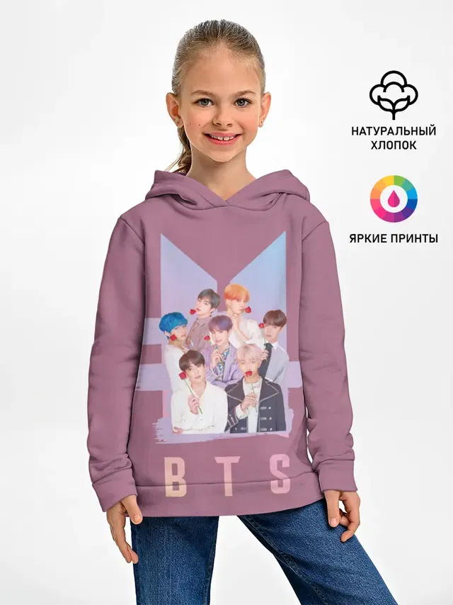 Детское худи с принтом «BTS»