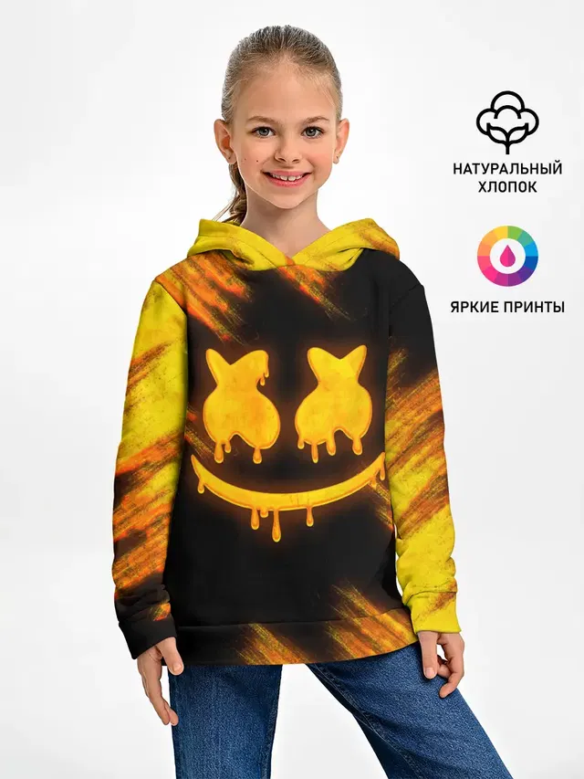 Детское худи с принтом «Marshmello»