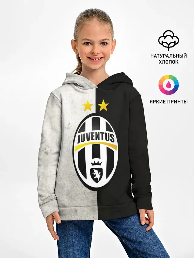 Детское худи с принтом «Ювентус — Juventus FC»