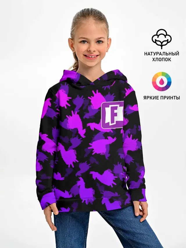 Детское худи с принтом «Фортнайт»