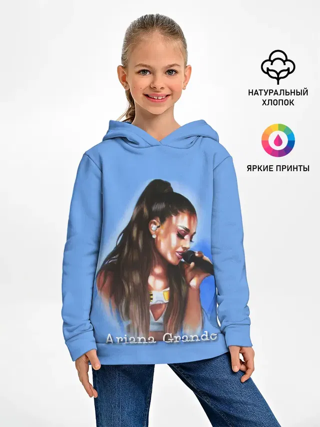 Детское худи с принтом «Ариана Гранде — Ariana Grande»