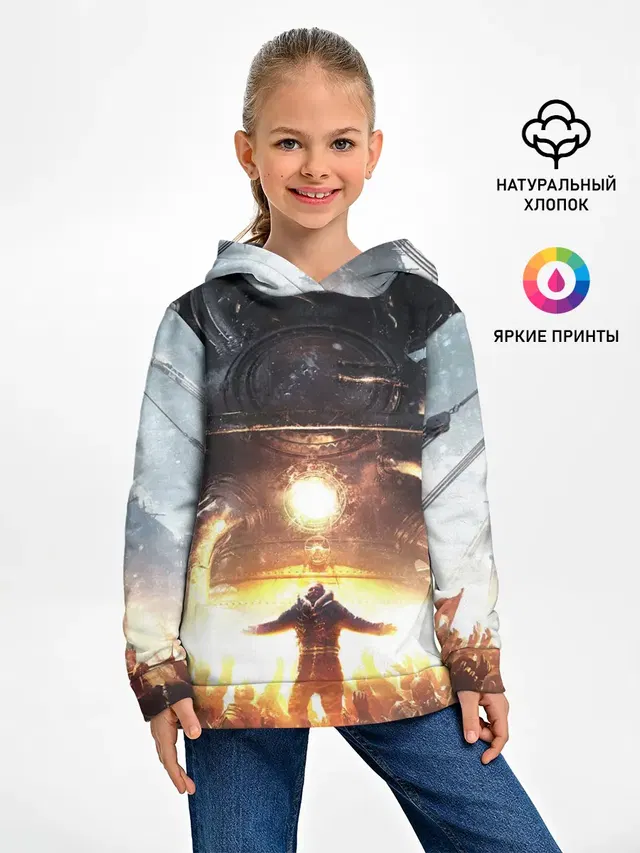 Детское худи с принтом «Frostpunk»