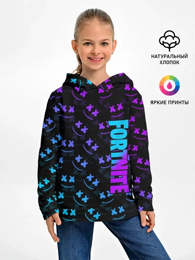Детское худи с принтом «Marshmello»