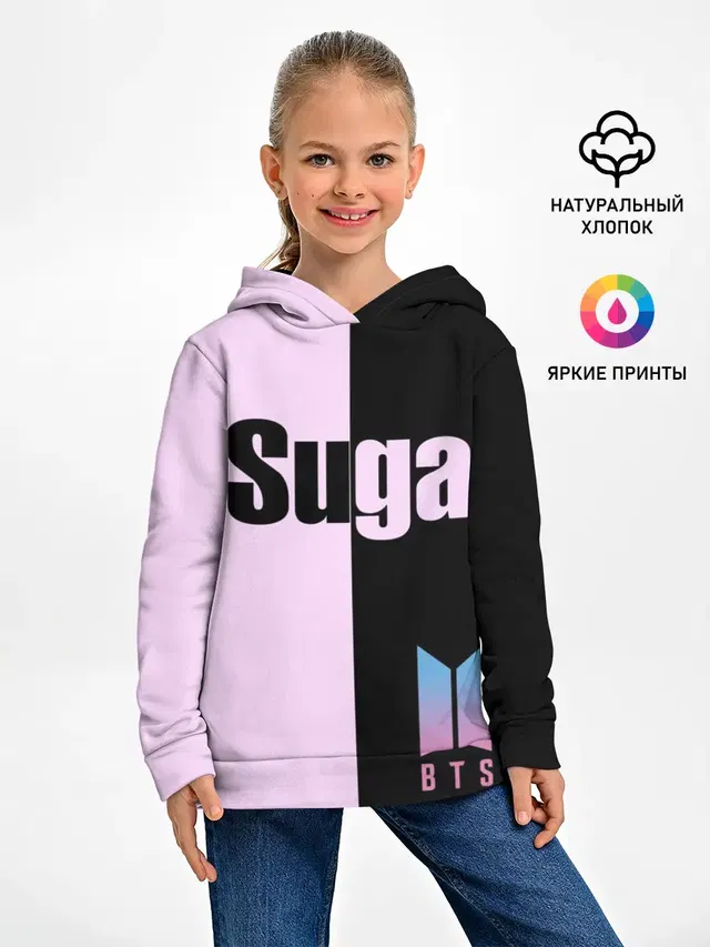 Детское худи с принтом «BTS — BTS Suga»