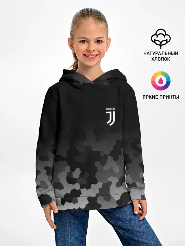 Детское худи с принтом «Ювентус — JUVENTUS SPORT»