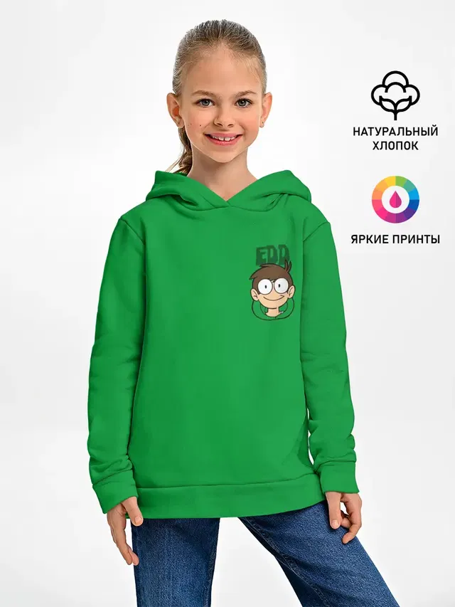 Детское худи с принтом «Eddsworld — Эдд»