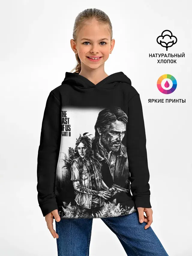 Детское худи с принтом «Monochrome»