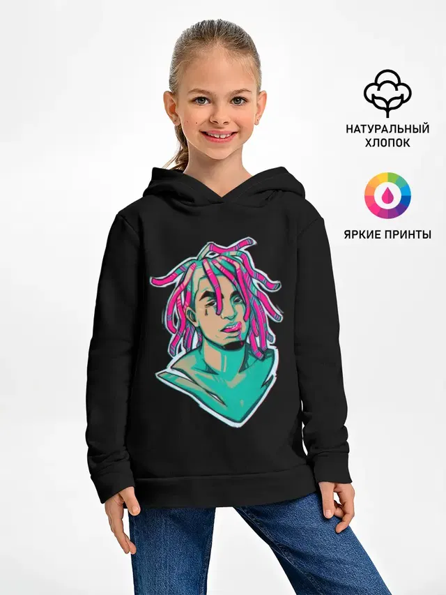 Детское худи с принтом «Lil Pump»