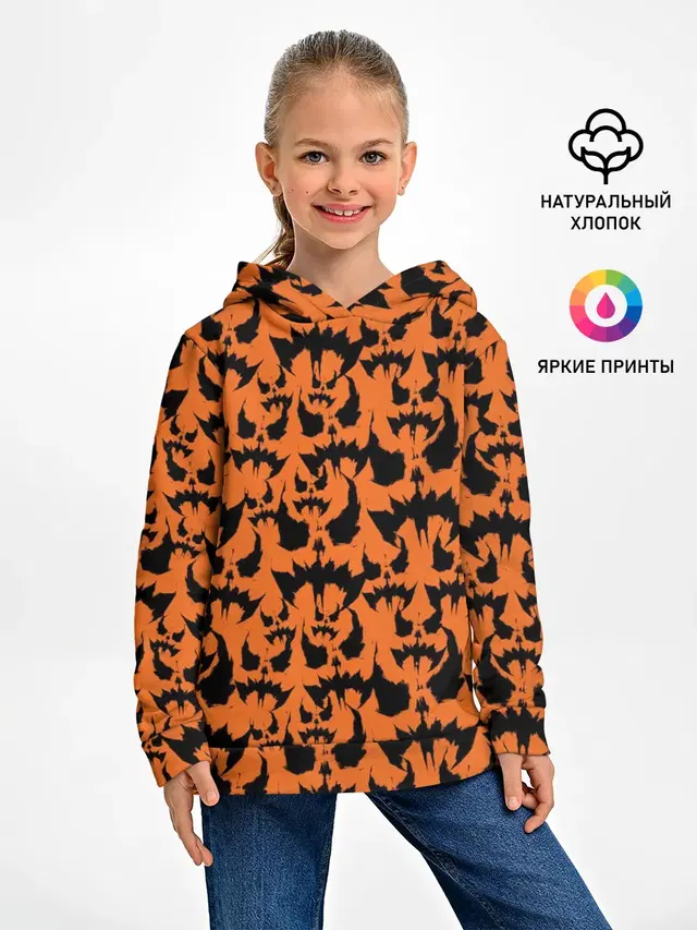 Детское худи с принтом «Batman Arkham Knight — Scarecrow pattern»
