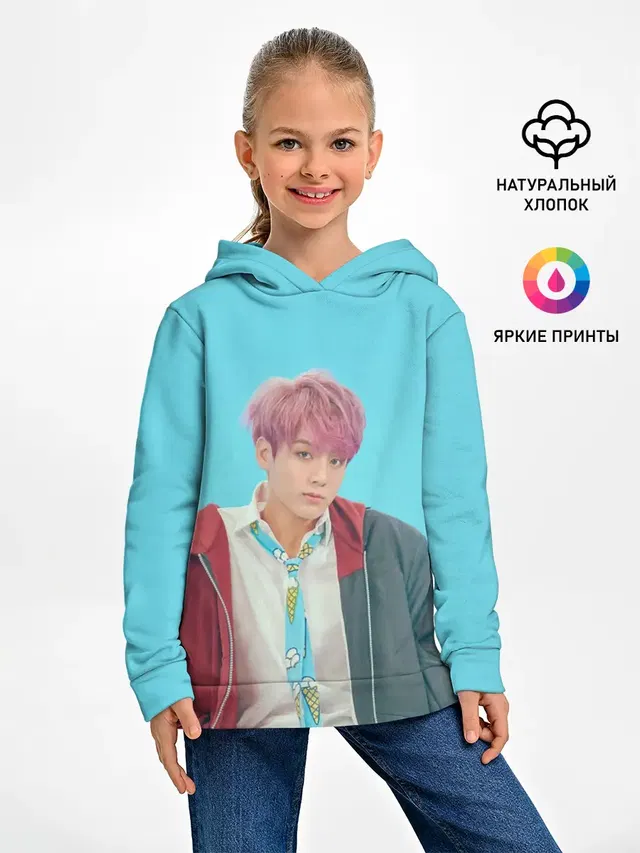 Детское худи с принтом «BTS — BTS. Jungkook»