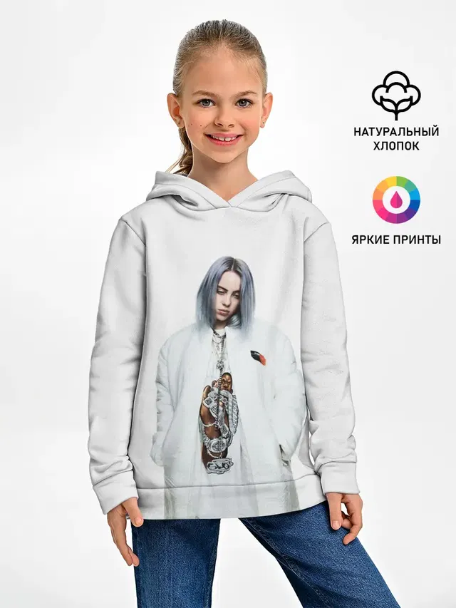 Детское худи с принтом «Billie Eilish»