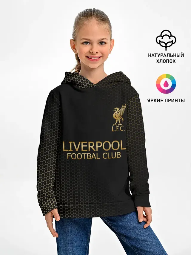 Детское худи с принтом «Liver Bird»