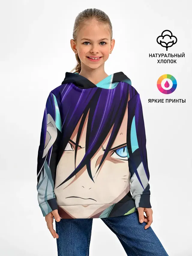 Детское худи с принтом «Yato from Noragami»