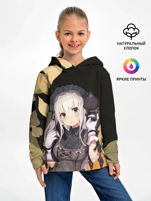 Аниме девушка в интересном наряде