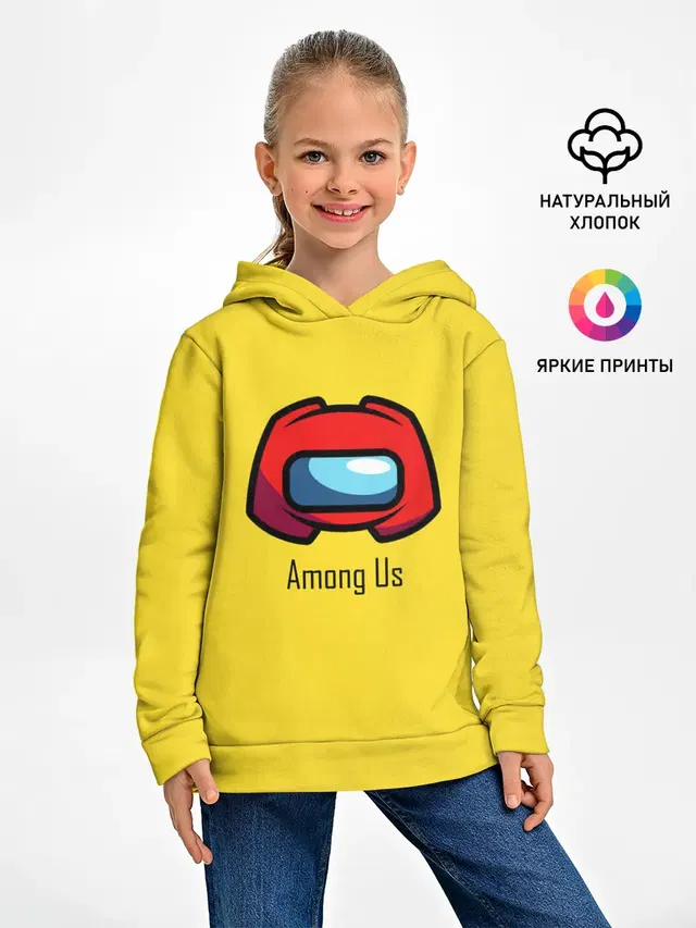 Детское худи с принтом «Амонг Ас — Among Us|LoGo»