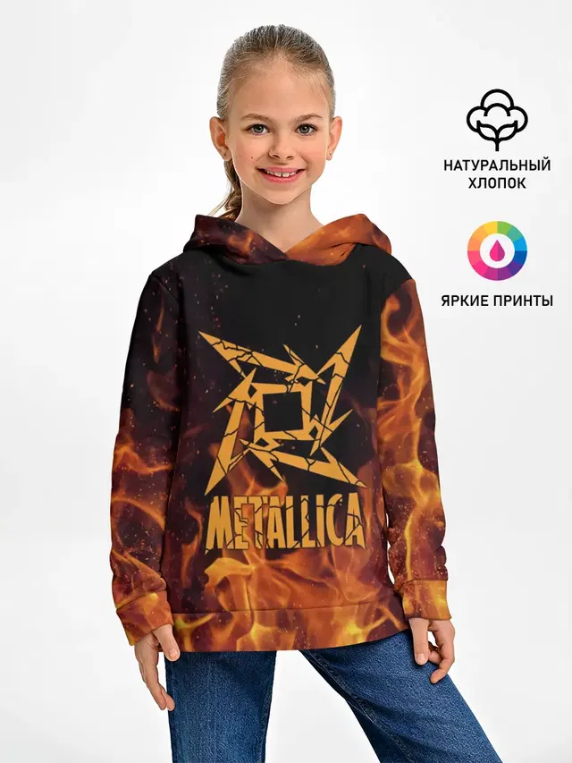 Детское худи с принтом «Metallica»
