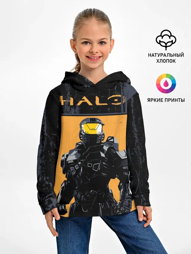 Детское худи с принтом «Halo Chef»