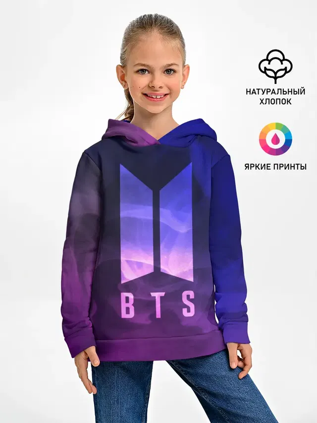 Детское худи с принтом «BTS — BTS LOVE YOURSELF»
