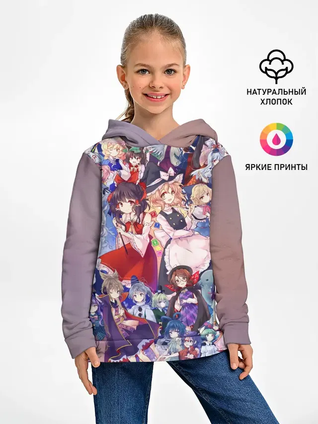 Детское худи с принтом «Touhou»