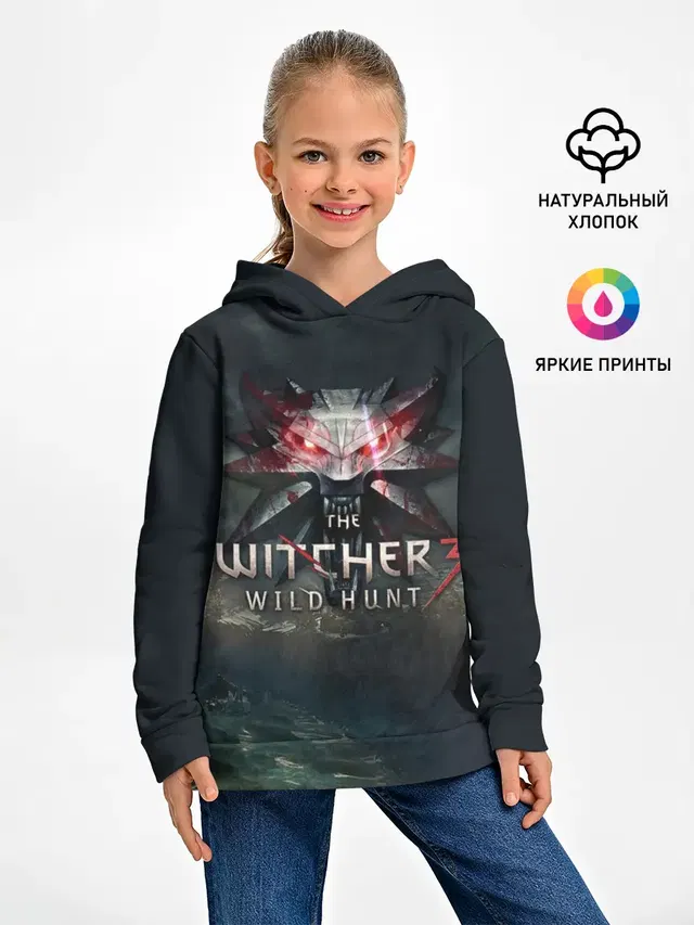 Детское худи с принтом «The Witcher III — The Witcher 3: Wild Hunt»