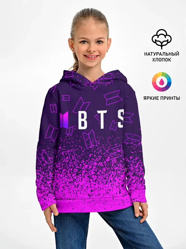 Детское худи с принтом «BTS»