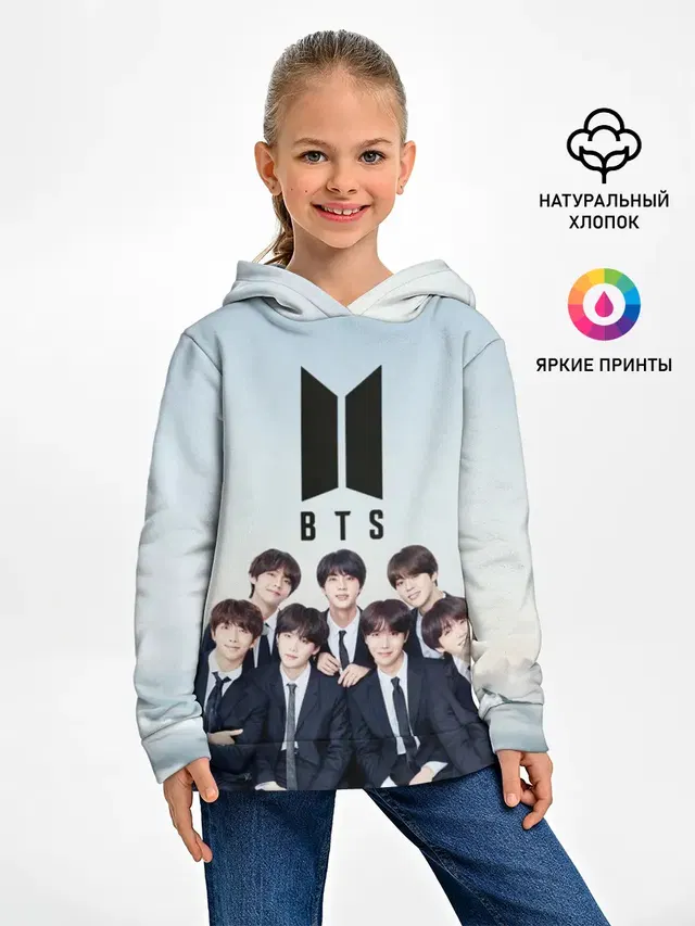 Детское худи с принтом «BTS»