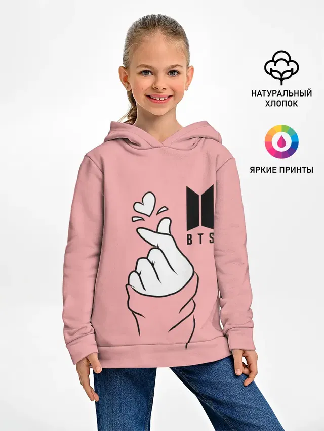 Детское худи с принтом «BTS»