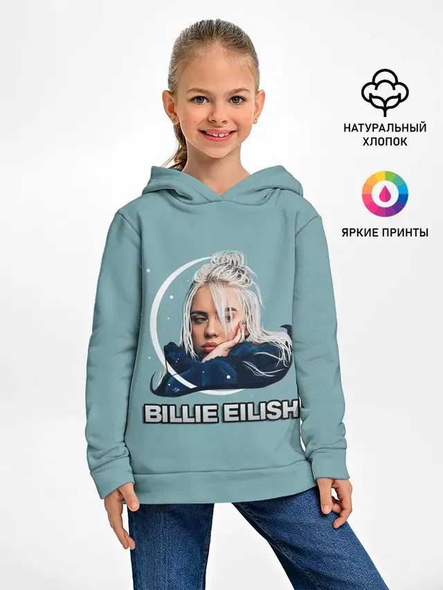 Детское худи с принтом «Billie Eilish»