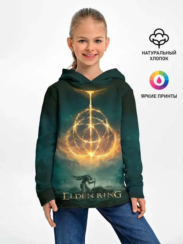 Детское худи с принтом «Elden Ring — Elden Ring Game Art»
