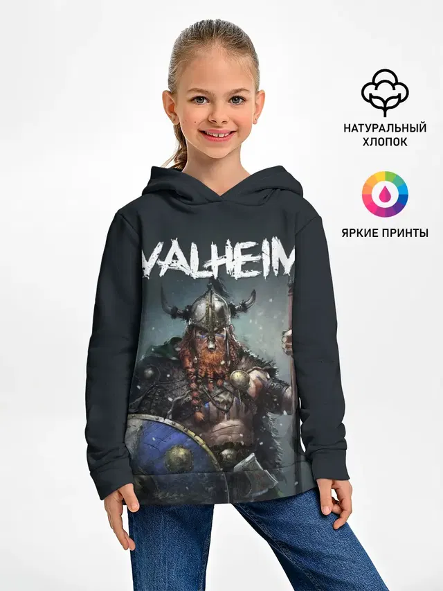 Детское худи с принтом «Norse warrior»