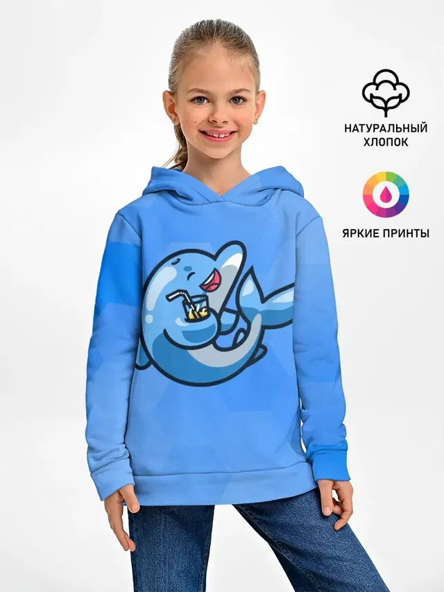 Дельфин с коктейлем