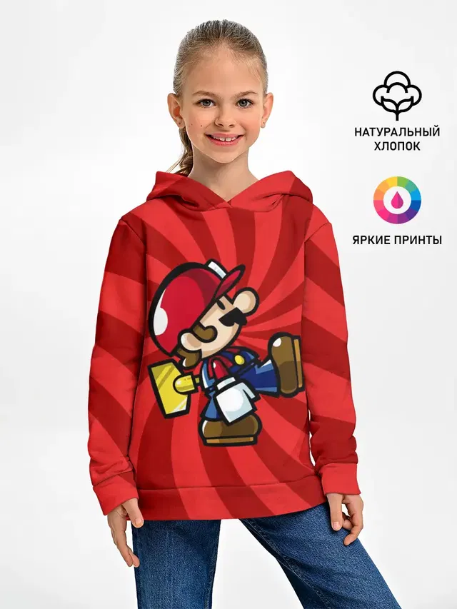 Детское худи с принтом «Mario»