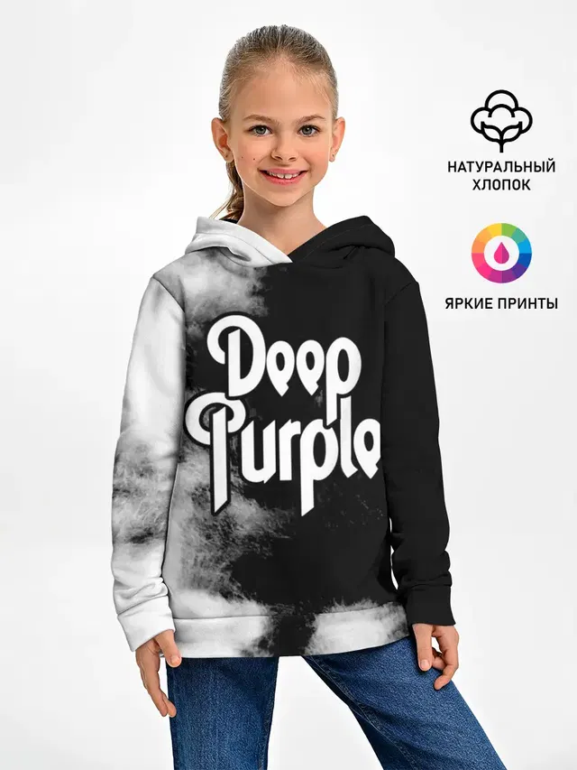 Детское худи с принтом «Deep Purple»