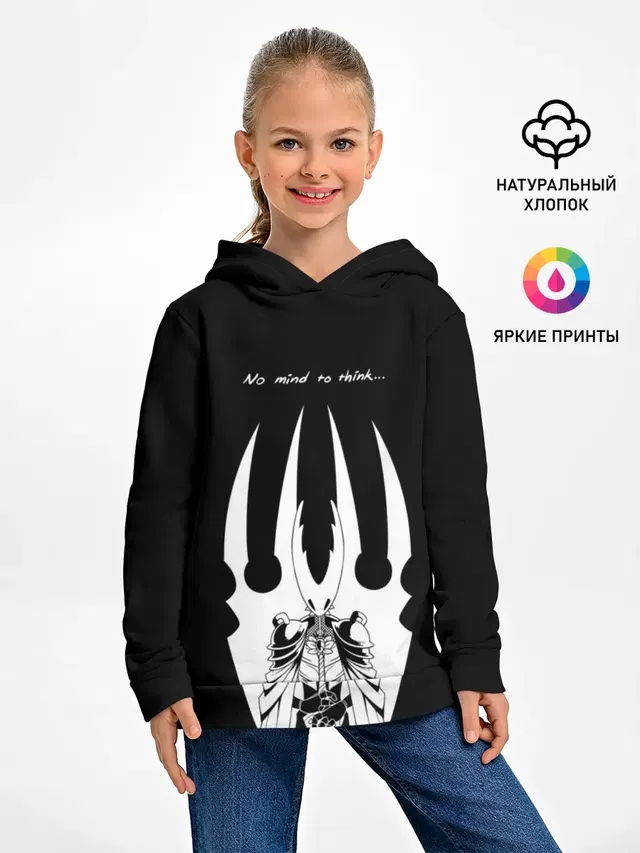 Детское худи с принтом «Hollow Knight — ХОЛЛОУ НАЙТ»