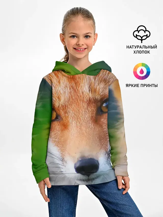 Крупно мордочка лисы