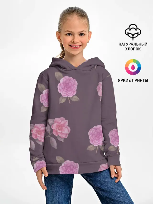 Камелии на вишневом фоне