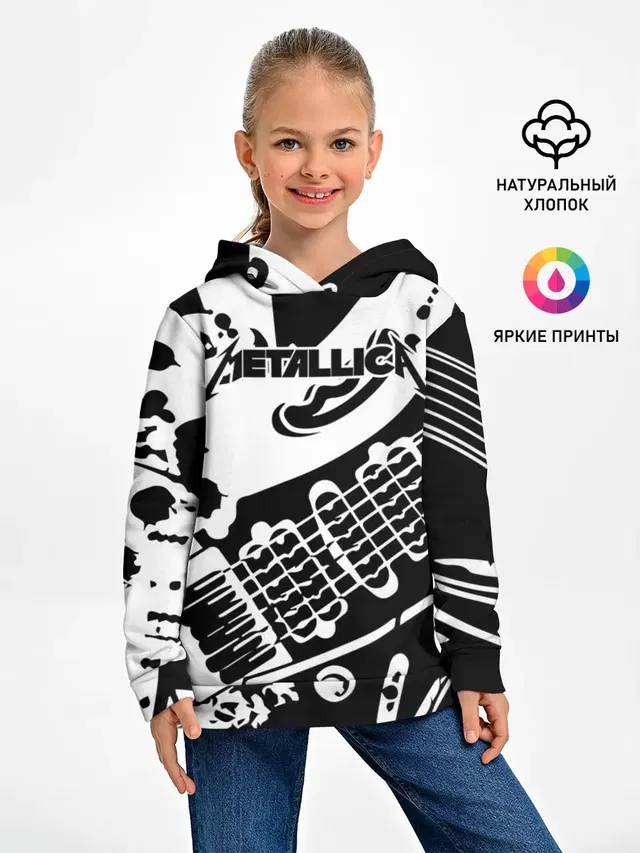 Детское худи с принтом «Metallica»