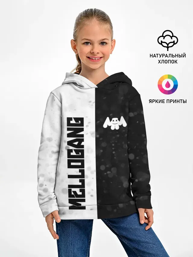 Детское худи с принтом «Marshmello — MELLOGANG»