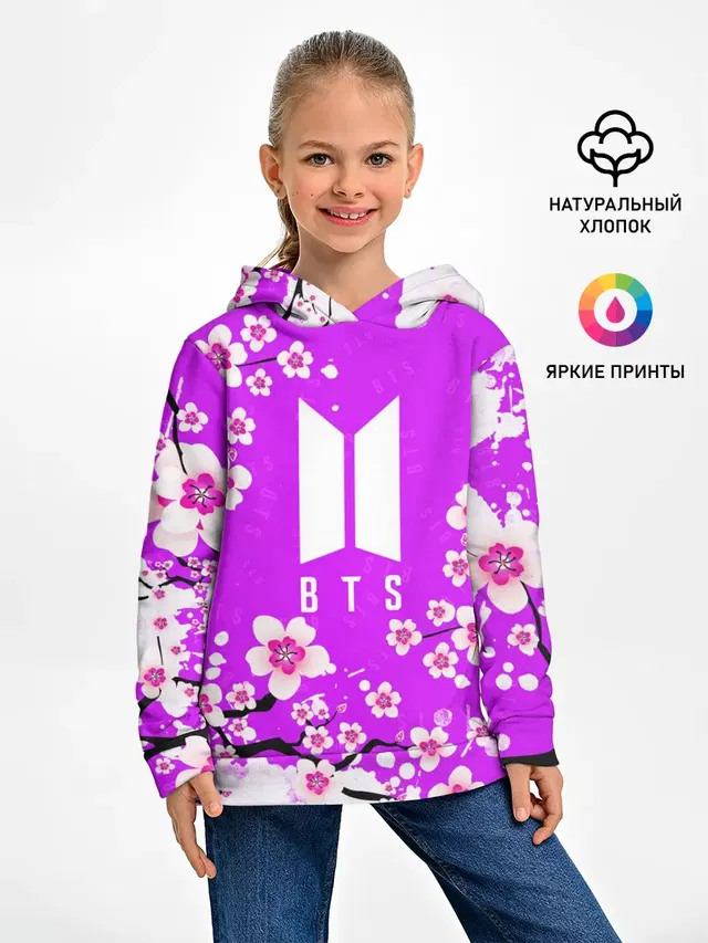 Детское худи с принтом «BTS»