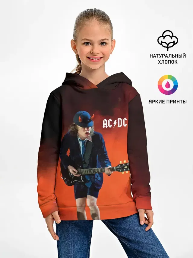 Детское худи с принтом «Rock music»