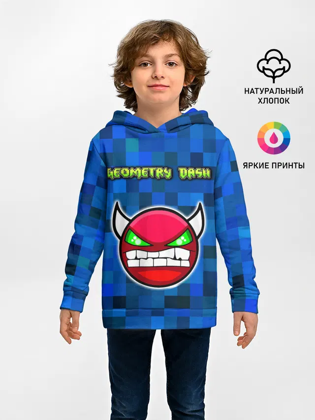 Детское худи с принтом «Pixel art»