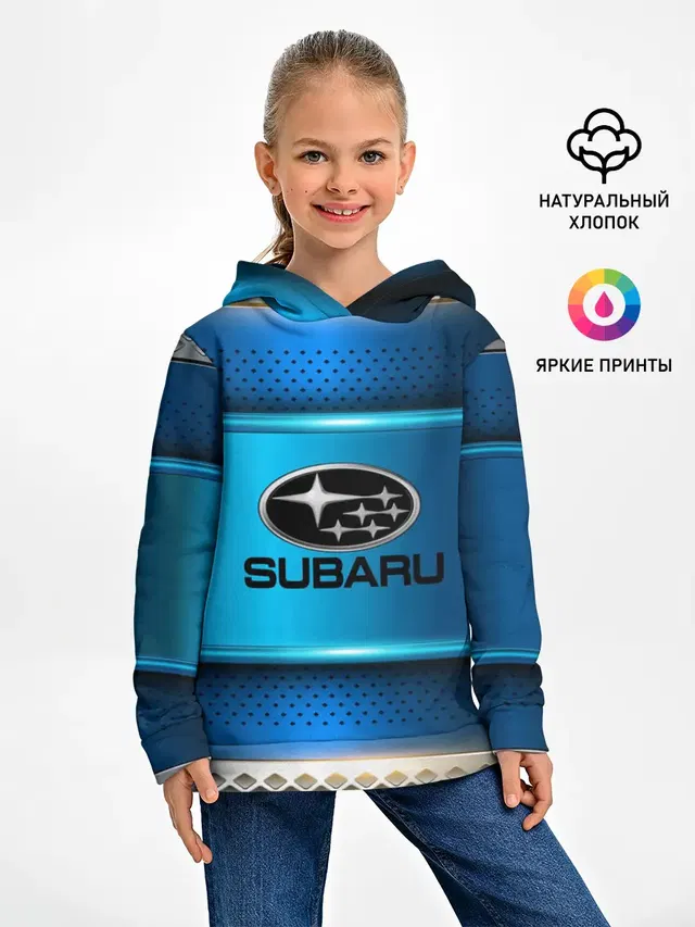 Детское худи с принтом «SUBARU sport collection»