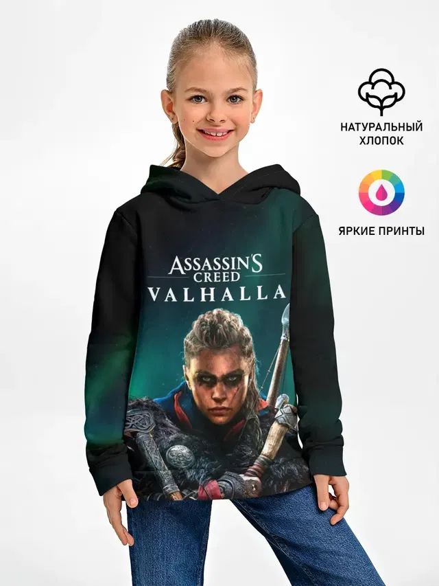 Детское худи с принтом «Viking — Assassins Creed, Valhalla»
