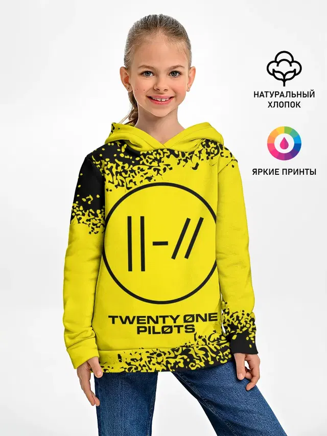 Детское худи с принтом «Twenty One Pilots — 21 PILOTS»