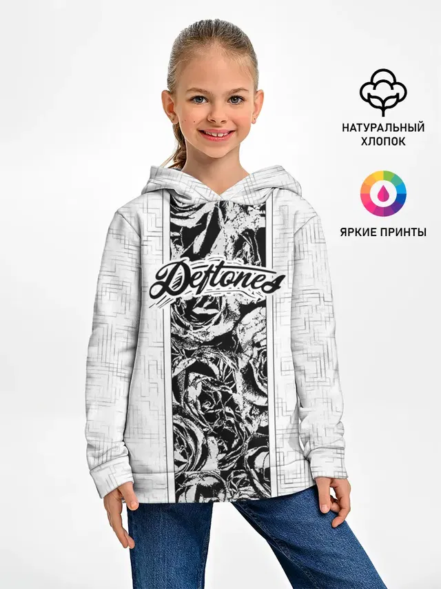 Детское худи с принтом «Deftones»