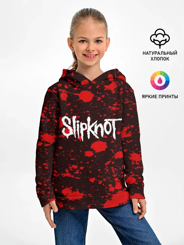 Детское худи с принтом «Slipknot»