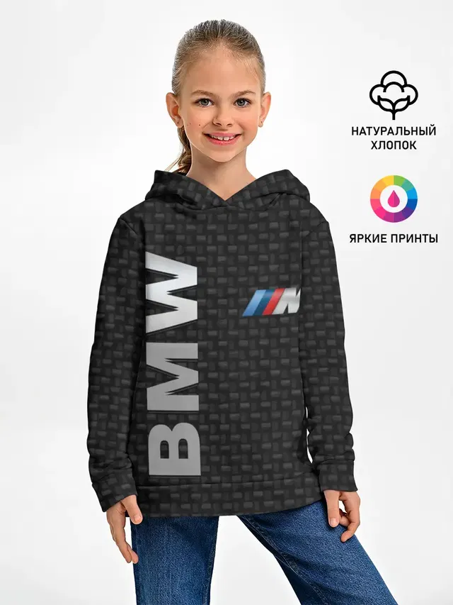 Детское худи с принтом «BMW»