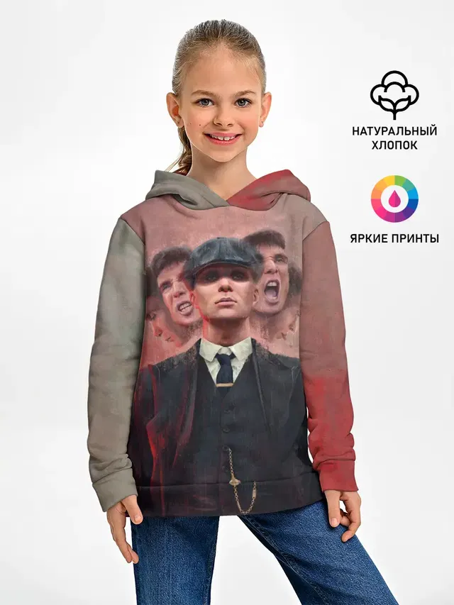 Детское худи с принтом «Острые козырьки — Peaky Blinders»
