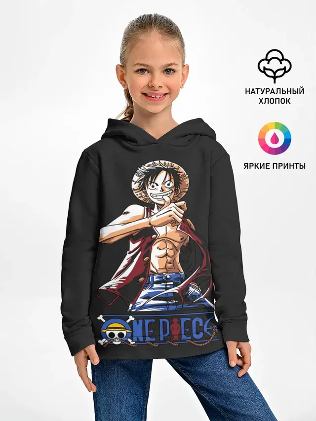 Детское худи с принтом «Ван Пис — лайк One Piece»