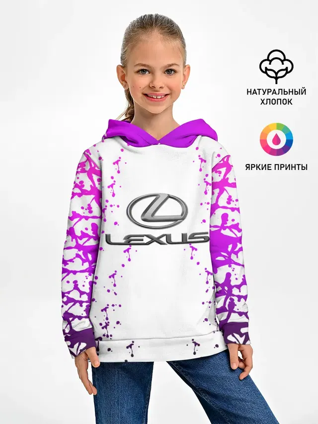 Детское худи с принтом «Lexus»